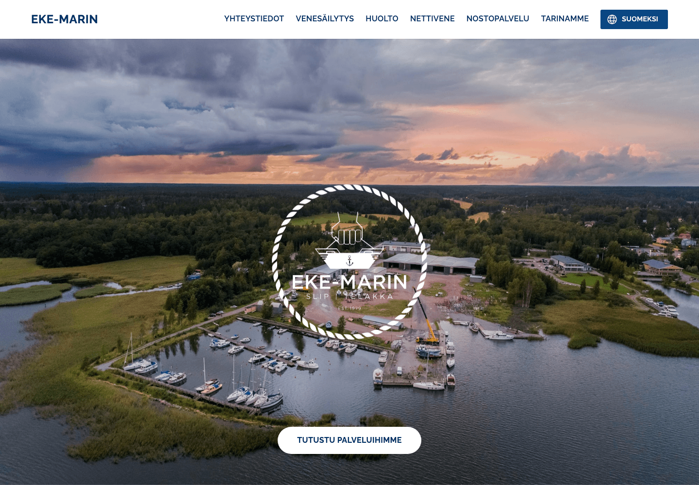 Eke-marin homepage screenshot